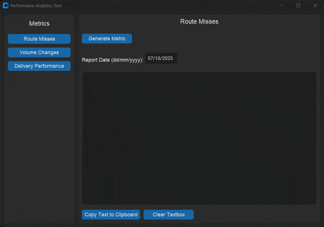 Route Misses Analysis
