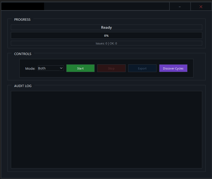 Schedule Integrity Auditor UI